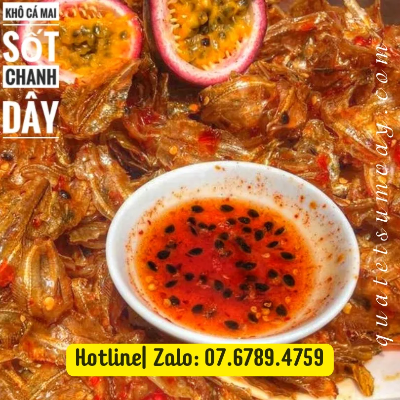 Khô cá mai sốt chanh dây